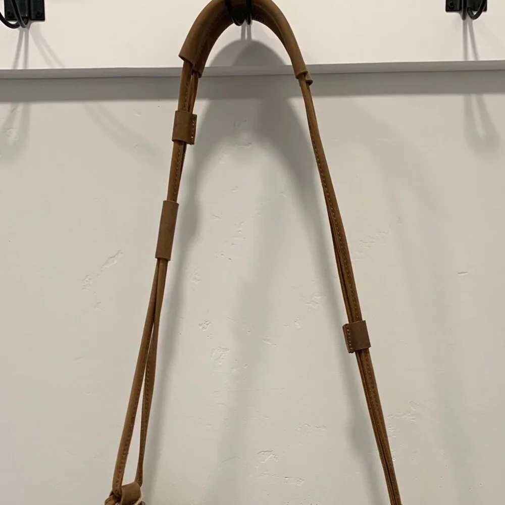 DeVan Canvas & Leather Crossbody Bag BOHO Minimalist - Picture 3 of 6